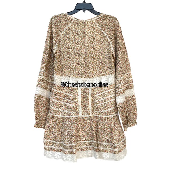 VERONICA BEARD Addilyn Dress Floral Lace Trim Mini - Picture 6 of 10